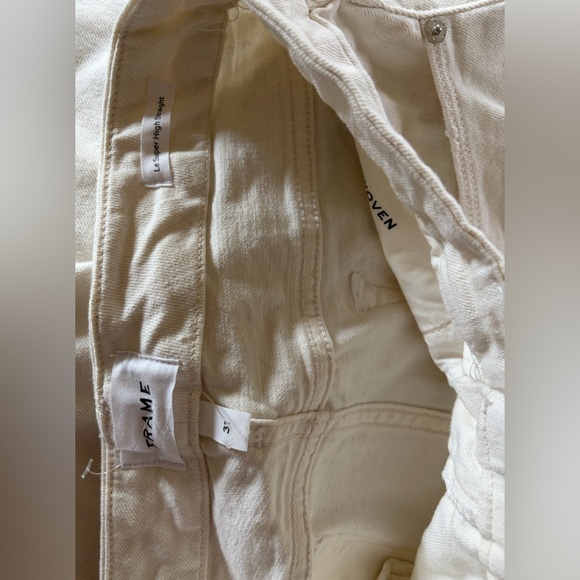 FRAME- Cream 'Le Super High Straight'. Size: 31 Rtl $245 - Picture 13 of 14